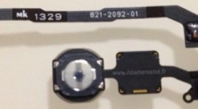 iPhone5S 指紋センサー付きホームボタンの画像が流出か